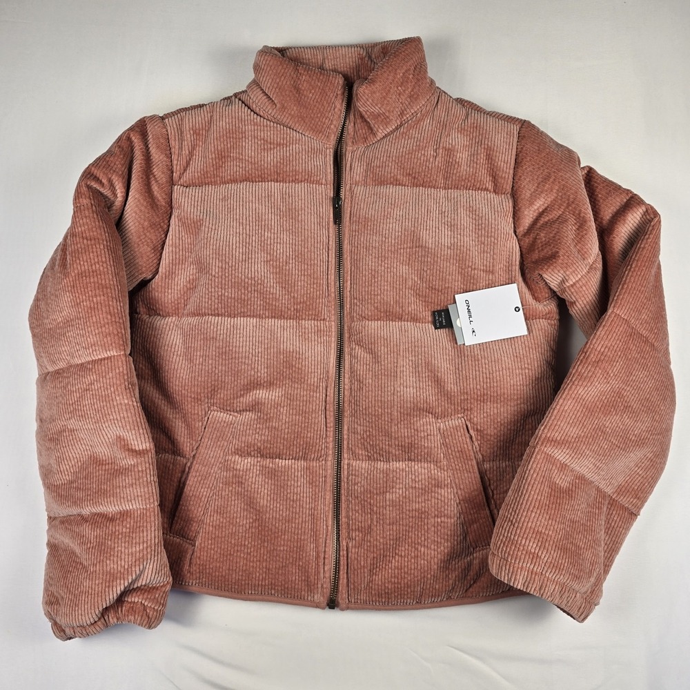 NWT Oneill Jacket Womens XS Peach Corduroy Quilted‎